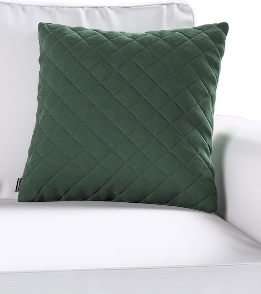 Obliečka Kinga pikovaná 43 x 43 cm farba produktu zelená látka lesklá, zamatová