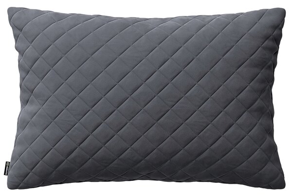 Obliečka Kinga pikovaná 60 x 40 cm farba produktu sivá látka lesklá, zamatová