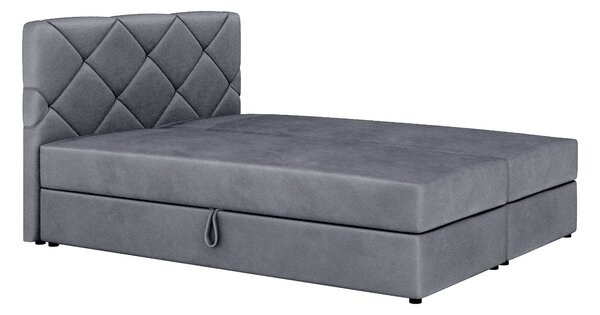 Kontinentálna posteľ 160x200 cm Karum Comfort (tmavosivá) (s roštom a matracom). Vlastná spoľahlivá doprava až k Vám domov. 1056035
