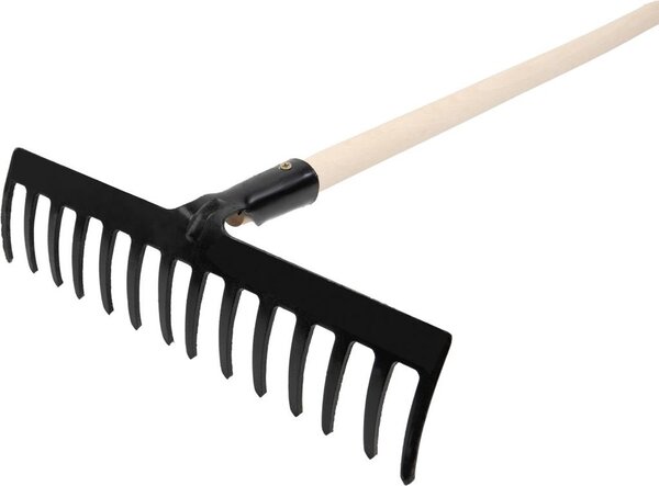 Hrable Strend Pro Premium R-606, 14 zubé, kované, s násadou