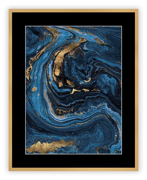 Obraz Pouring blue I 40 x 50cm
