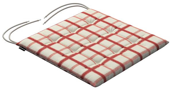 Sedák Karol farba produktu červená látka vzorované