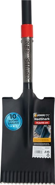 Rýľ Strend Pro Premium RedShark, rovný, so sklolaminátovou násadou D 1150 mm