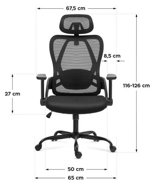 Kancelárska stolička Manager 2.9 Black