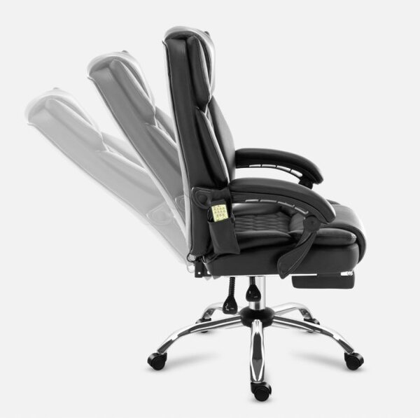 Masážne kancelárske kreslo Boss 6.0 čierne