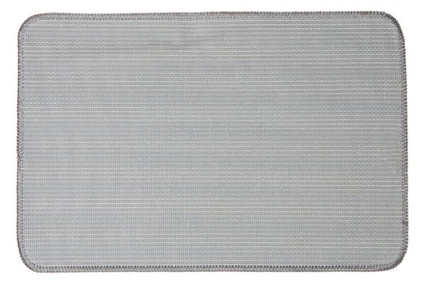 Šedá kúpeľňová predložka so srdiečkom - 58*38*1 cm - Clayre & Eef