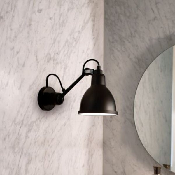 Nástenné Svietidlo Lampe Gras, Čierna, Kúpeľňa, Kov, Dizajnový