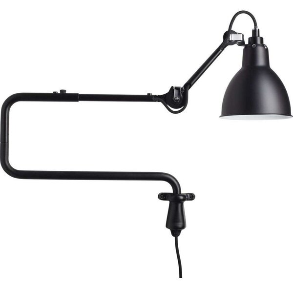 Nástenné Svietidlo Lampe Gras, Čierna, Obývacia izba, Kov