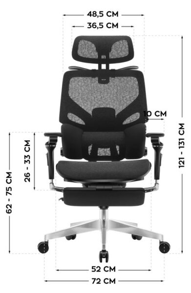 Kancelárska stolička Expert 9.6 Black
