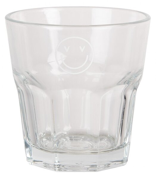 Pohárik so smajlíkom Heart & Smile - Ø 8*8 cm / 200 ml - Clayre & Eef