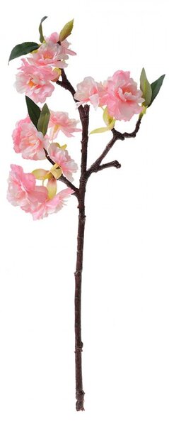 Umelá vetvička s ružovými kvetmi - 16*8*38 cm - Clayre & Eef