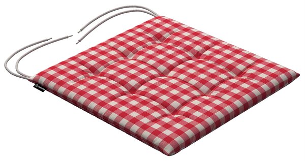Sedák Karol farba produktu červená látka vzorované