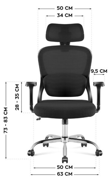 Kancelárska stolička Manager 3.2 Black