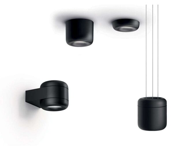 Nástenné Svietidlo Serien Lighting, stmievateľné, Čierna, Obývacia izba, Hliník