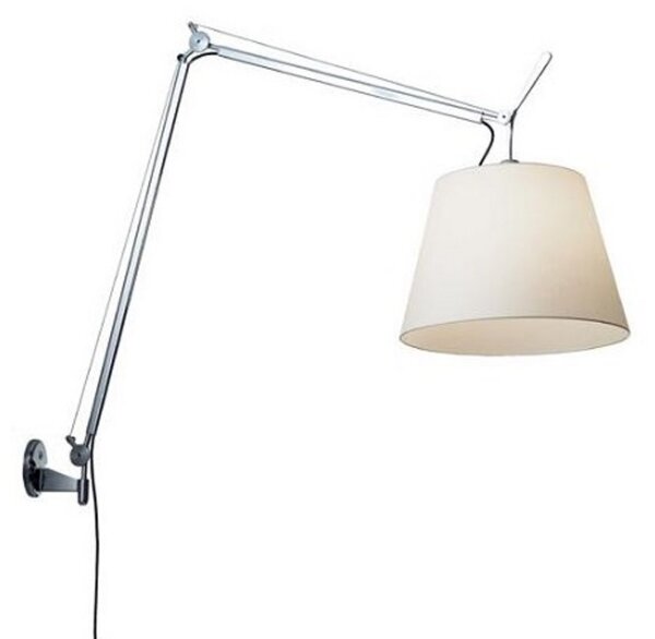 Nástenné Svietidlo Artemide, stmievateľné, Metalická, Obývacia izba, Hliník