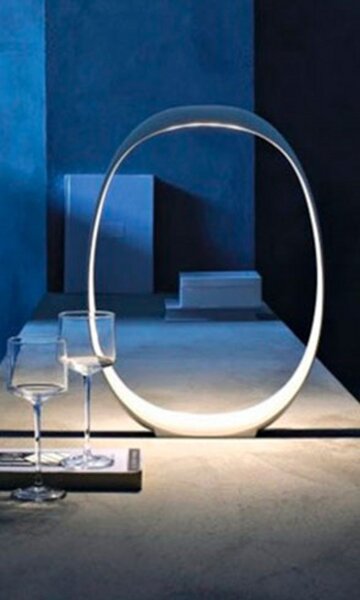 Stolové Lampa Foscarini, stmievateľné, Biela, Obývacia izba, Plast