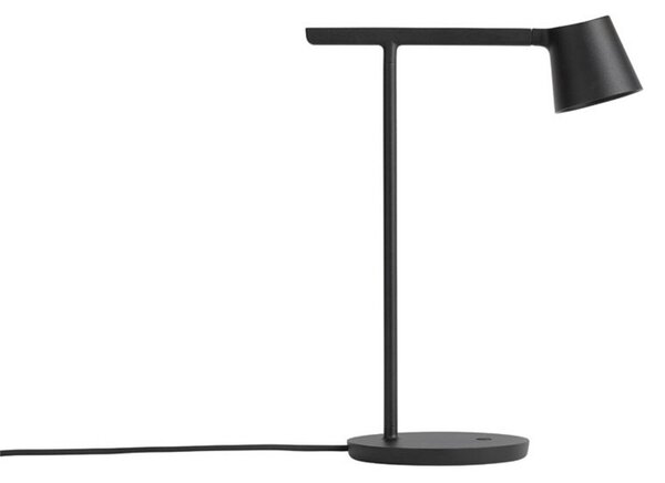 Stolové Lampa Muuto, stmievateľné, Čierna, Obývacia izba, Hliník