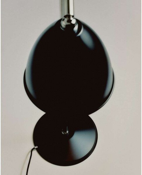 Stolová lampa Bestlite BL1, porcelán/čierna, Ø 16 cm