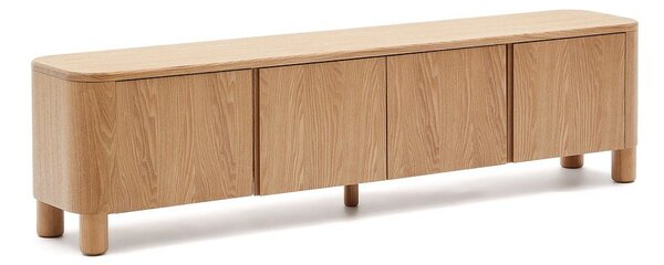 TV stolík v dekore jaseňa v prírodnej farbe 200x52x40 cm Salaya – Kave Home