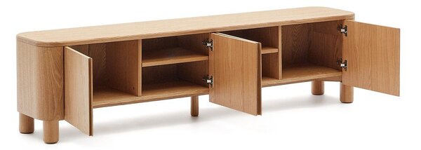 TV stolík v dekore jaseňa v prírodnej farbe 200x52x40 cm Salaya – Kave Home