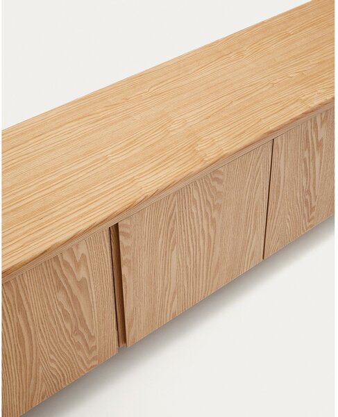 TV stolík v dekore jaseňa v prírodnej farbe 200x52x40 cm Salaya – Kave Home