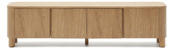 TV stolík v dekore jaseňa v prírodnej farbe 200x52x40 cm Salaya – Kave Home