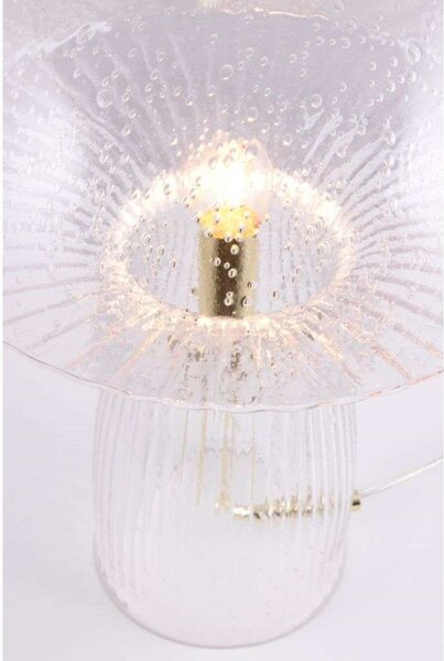 Stolové Lampa Globen Lighting, Transparentná, Spálňa, Sklo