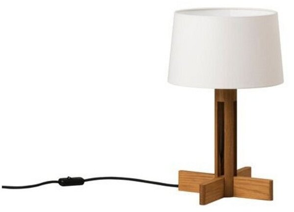 Stolové Lampa Santa & Cole, stmievateľné, Biela, Obývacia izba, Drevo