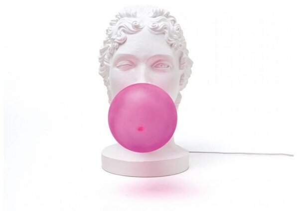 Stolové Lampa SELETTI, Biela, Obývacia izba, Plast