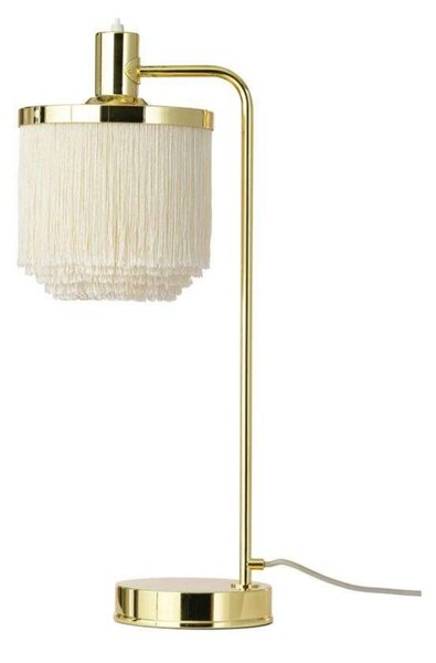 Stolové Lampa Warm Nordic, Fringe, Béžová, Obývacia izba, Kov, Vintage