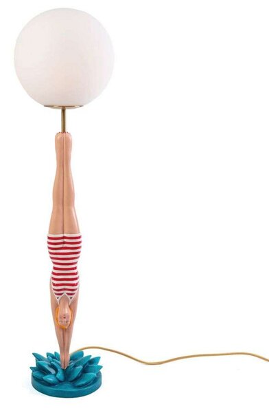 Stolové Lampa SELETTI, Červená, Obývacia izba, Kov