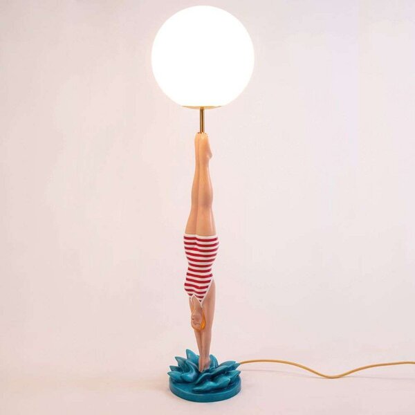 Stolové Lampa SELETTI, Červená, Obývacia izba, Kov