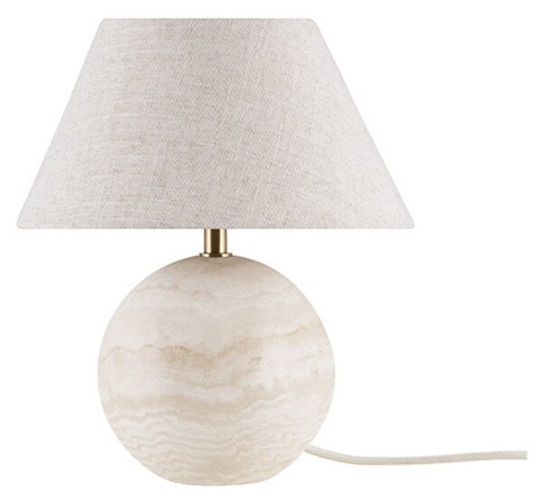 Stolové Lampa Globen Lighting, Sivá, Obývacia izba, Tkanina / Textil