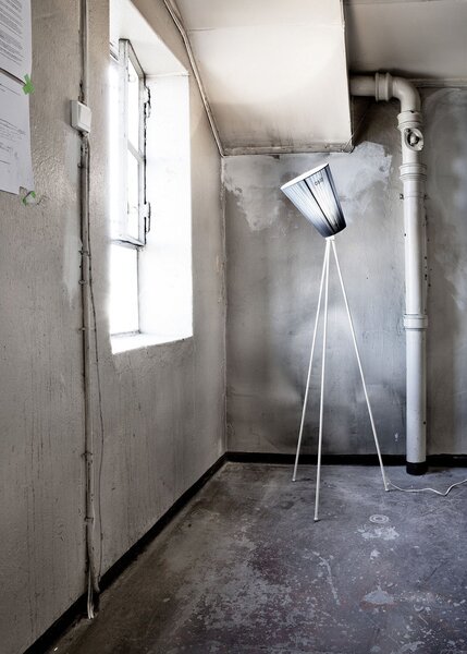 Stojacie Lampa Northern, stmievateľné, Béžová, Obývacia izba, Kov