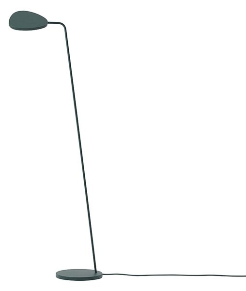 Stojacie Lampa Muuto, stmievateľné, Zelená, Obývacia izba, Hliník