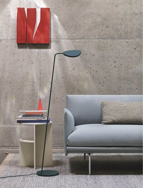 Stojacie Lampa Muuto, stmievateľné, Hnedá / Hrdzavá, Obývacia izba, Hliník