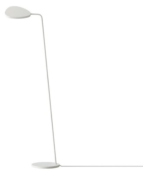 Stojacie Lampa Muuto, stmievateľné, Biela, Obývacia izba, Hliník