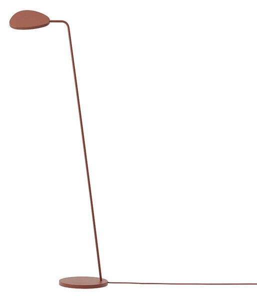 Stojacie Lampa Muuto, stmievateľné, Hnedá / Hrdzavá, Obývacia izba, Hliník
