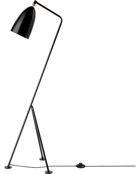 Stojacie Lampa GUBI, Čierna, Obývacia izba, Kov