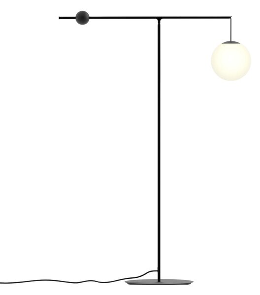 Stojacie Lampa Luceplan, Čierna, Obývacia izba, Kov