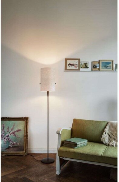 Stojacie Lampa Serien Lighting, stmievateľné, Sivá, Obývacia izba, Kov