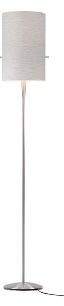 Stojacie Lampa Serien Lighting, stmievateľné, Sivá, Obývacia izba, Kov