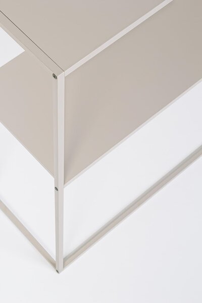 MUZZA Konzolový stolík 78 x 27 cm Qus béžový