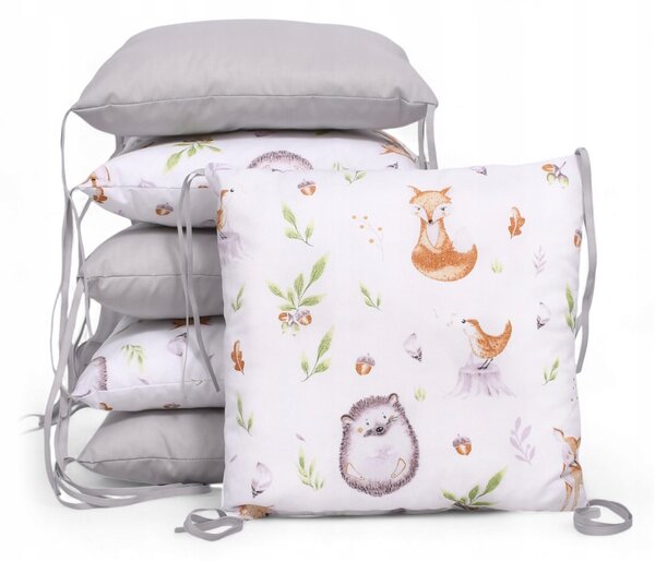 Vulpi Modulový vankúšový mantinel do postieľky Basic Pillow Farba: ježko