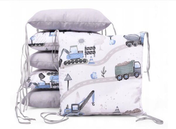 Vulpi Modulový vankúšový mantinel do postieľky Basic Pillow Farba: ježko