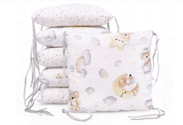 Vulpi Modulový vankúšový mantinel do postieľky Basic Pillow Farba: ježko
