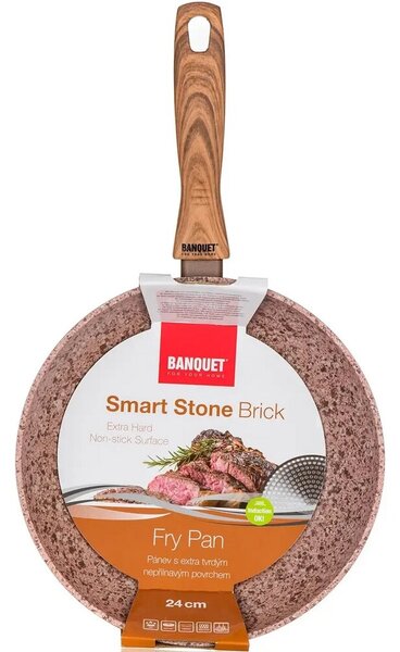 Banquet Panvica s nepriľnavým povrchom SMART STONE Brick, 24 cm, 24 cm