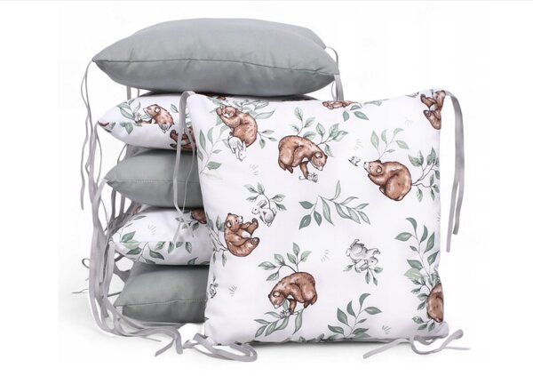 Vulpi Modulový vankúšový mantinel do postieľky Basic Pillow Farba: ježko