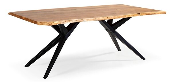 Jedálenský stôl s doskou z akácie 100x200 cm Mudri – MOME