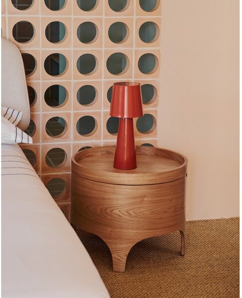 Nočný stolík v dekore jaseňa v prírodnej farbe Octavia – Kave Home
